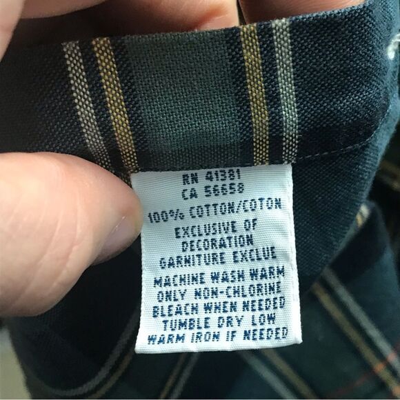 Polo by Ralph Lauren Blue and Yellow Plaid Dress Shirt - Picture 7 of 7